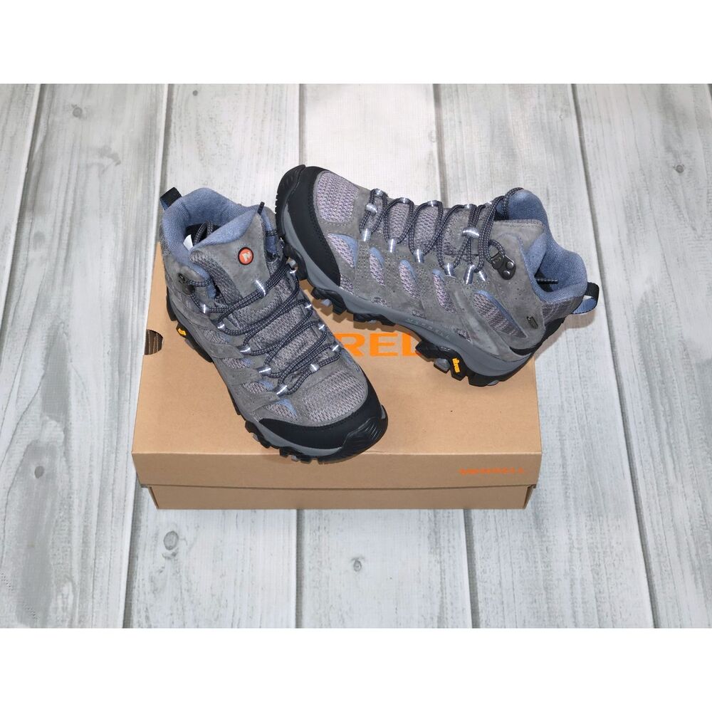 NEW Merrell Moab 3 Cushion Mid Waterproof Hiking Boots Granite - Women's size 7